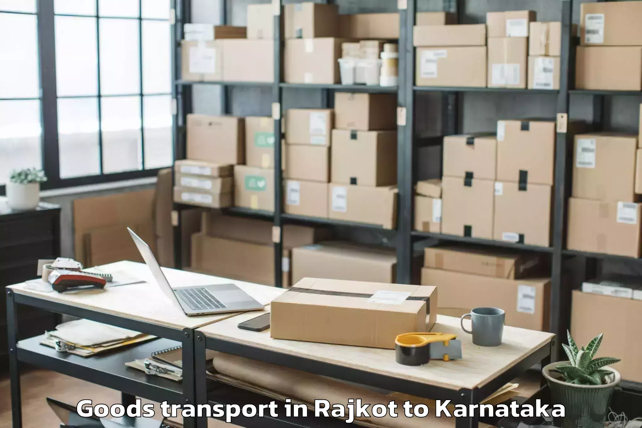 Top Rajkot to Gadag Betageri Goods Transport Available